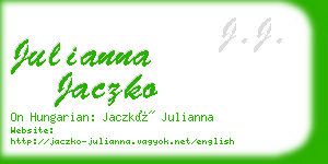 julianna jaczko business card